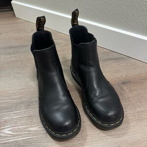 Dr. Martens Black Leather Chelsea Ankle Boots
